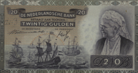 Netherlands  PL51 20 Gulden 1941
