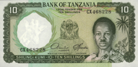 Tanzania  P2.d 10 Shillings 1966