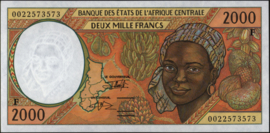 Central African Republic/Central African States P303F 2.000 Francs 2000