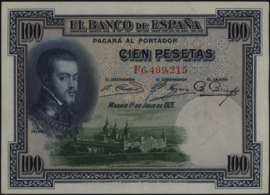 Spain  P69/B512 100 Pesetas 1925