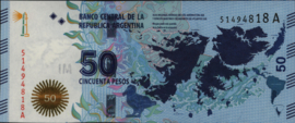 Argentina P362 50 Pesos 2015