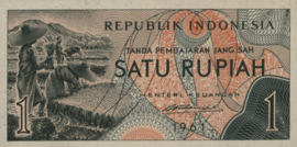 Indonesia  P78 1 Rupiah 1961