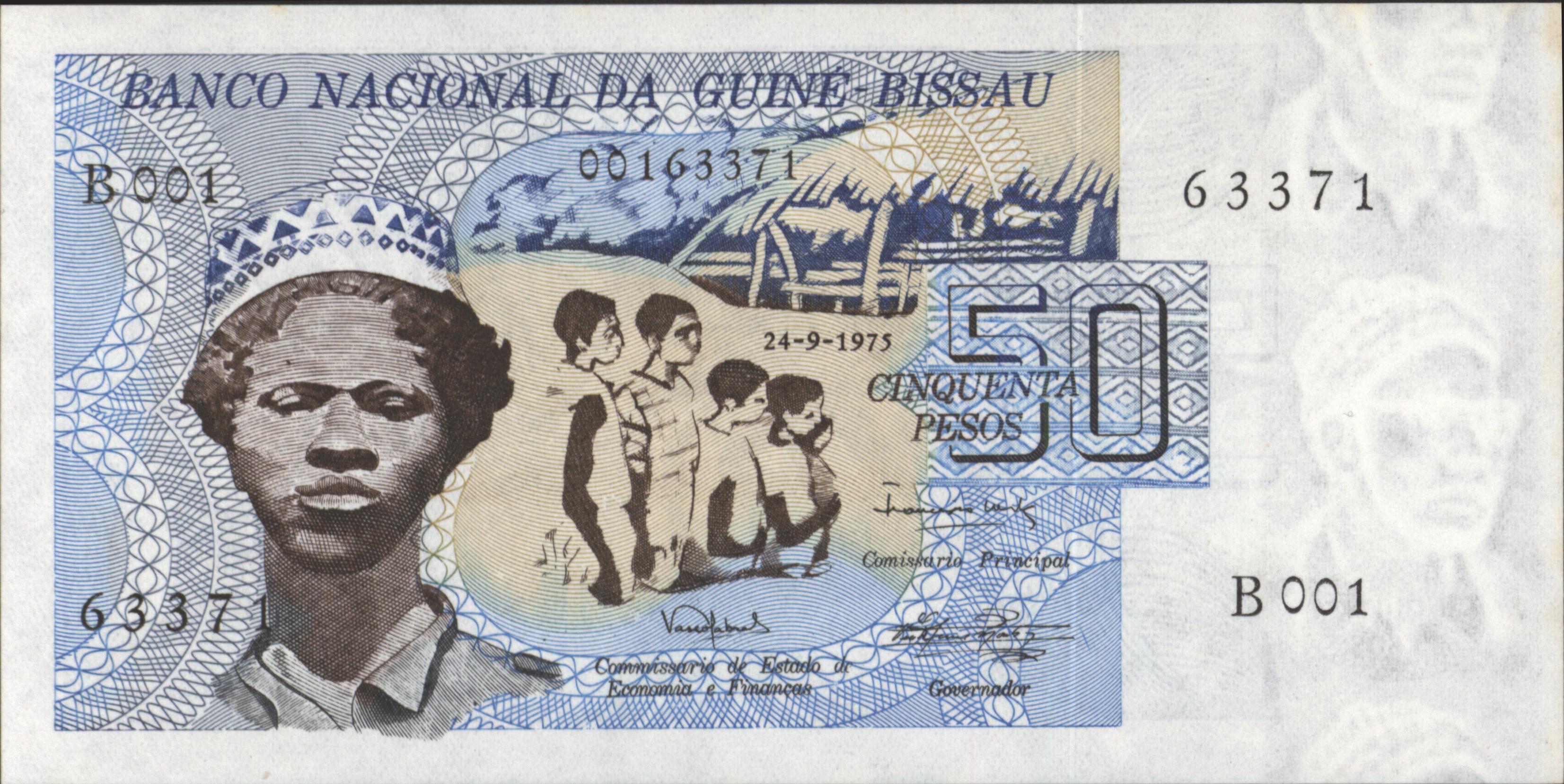 Guinee-Bissau   P1 50 Pesos 1975