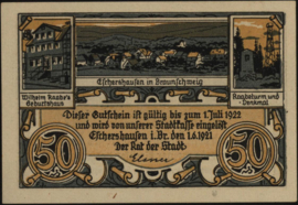 Duitsland - Noodgeld - Eschershausen Grab.: 351 50 Pfennig 1921