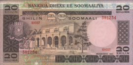 Somalië  P29 20 Shilin 1981