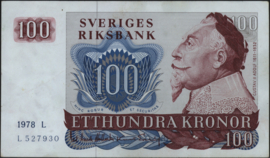 Sweden P54.c 100 Kroner 1978