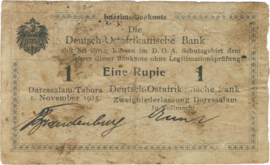 Duitsland - Oost Afrika   P8 1 Rupie 1915