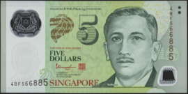 Singapore P47.d 5 Dollars 2007- (No date)