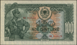 Albania  P30/B215 100 Leke 1957