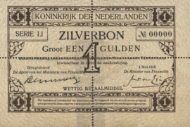 Nederland   PL2.p1.d1 1 Gulden 1916