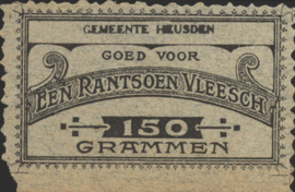 België - Noodgeld - Heusden   NL0.Grijs 150 Grammen 1914-'18 (No date)
