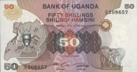 Oeganda  P18 50 Shillings 1982 (No date)