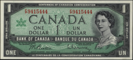 Canada  P75/B338 1 Dollar 1961