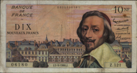 Frankrijk P142 10 Nouveaux Francs 1960