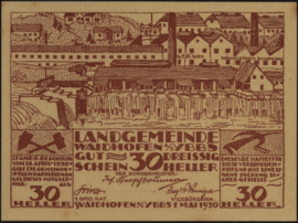 Oostenrijk - Noodgeld - Weissenkirchen KK: 1126 30 Heller 1920