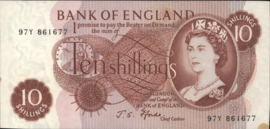 Engeland P373 10 Shillings 1967