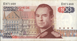 Luxemburg  P57 100 Francs 1980