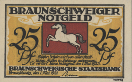 Duitsland - Noodgeld - Braunschweig Grab/Mehl.:155.4.d 25 Pfennig 1921