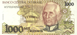 Brazilië P231.a 1.000 Cruzeiros 1990 (No Date)