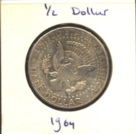 VS/USA ½ Dollar 1964 KM202 Zilver