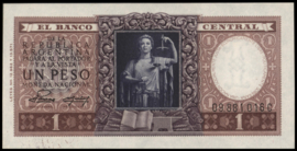 Argentinië P260.b 1 Peso 1952-'55 (No date) HERDENKINGSUITGAVE