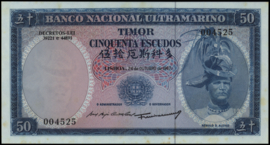 Timor P27 50 Escudos 1967