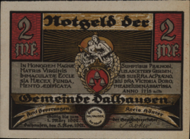 Duitsland - Noodgeld - Dalhausen Grab.: 254 2 Mark 1921