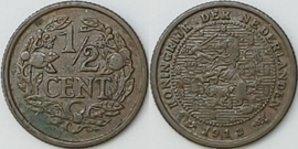Netherlands Sch.1008 ½ Cent 1912