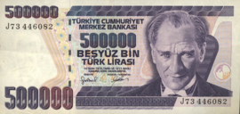 Turkey P212.b 500,000 Lira 1970 (No date)