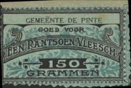 België - Noodgeld - Pinte   NL0.Blauw op groen 150 Grammen 1914-1918 (No date)