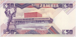 Zambia  P28 50 Kwacha 1986-88 (No date)