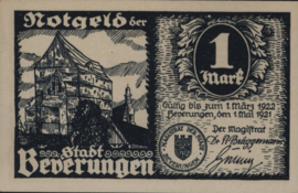 Duitsland - Noodgeld - Beverungen  Grab.: 99 1 Mark 1921