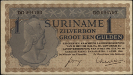 Suriname  PLS14.1/P108 1 Gulden 1960