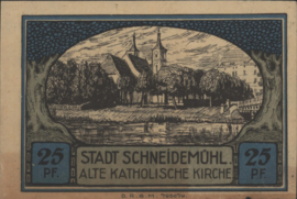 Germany - Emergency issues - Schneidemühl Grab/Mehl.:1191 25 Pfennig 1922 (No date)