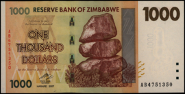 Zimbabwe  P71 1.000 Dollars 2008