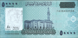 Somalië  P45 50.000 Shilin Soomaali 2010