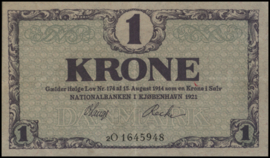 Denemarken  P12.h 1 Krone 1921