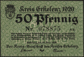 Duitsland - Noodgeld - Erkelenz E24 50 Pfennig 1920