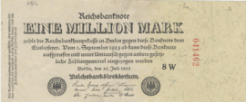 Germany Ros.:92.b4: W 1,000,000 Mark 1923