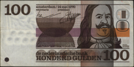 Netherlands PL103/AV086 100 Gulden 1970