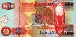 Zambia  P37 50 Kwacha 1992-2003