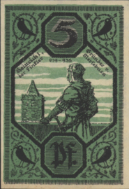 Germany - Emergency issues - Merseburg Grab/Mehl.:884.1.M 5 Pfennig 1921