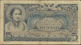 Indonesië  P42 5 Rupiah 1952