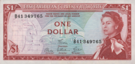 Oost Caribische staten  P13.d 1 Dollar 1965 (No date)