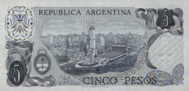 Argentinië P294.a 5 Pesos 1974-76 (No date)