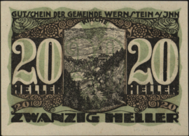 Oostenrijk - Noodgeld - Wernstein KK. 1174.I 20 Heller 1920 (No date)