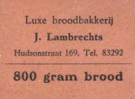 Amsterdam, Bedeling, Interbellum PL176C 800 Gram brood (No date)