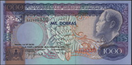 St. Tomas and Principé P64/B302 1.000 Dobras 1993