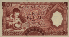 Indonesia  P61 1.000 Rupiah 1958