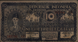 Indonesië Bukit Tinggi ON850 10 Rupiah 1947